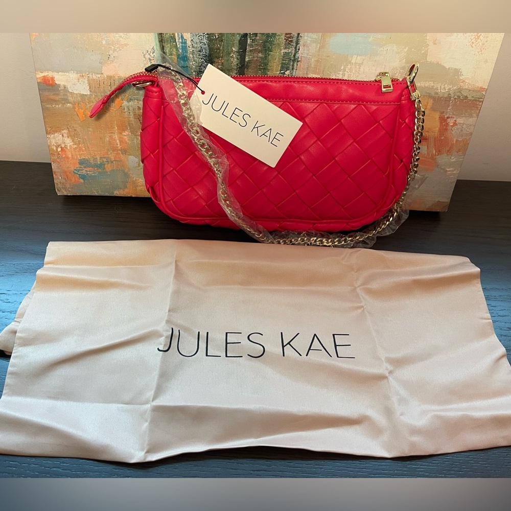 Jules Kae handbag, vibrant pink, NWT